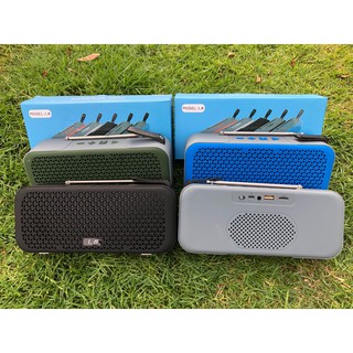 พร้อมส่งลำโพงรุ่นBluetooth รุ่นL8ประักัน30วัน คุณสมบัติ มีสายวิทยุรองรับ FMได้ ขนาดเล็กพกพาสะดวก