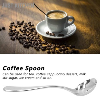 Coffee Cupping Spoon Stainless Steel Milk Foam Dessert Cake Ice Cream with Storage Bag