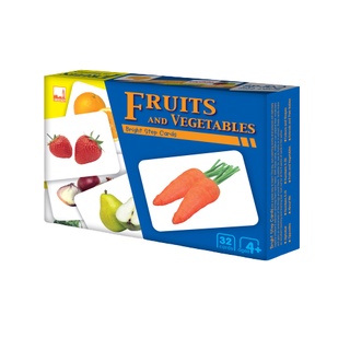 Bright Step Cards Fruits and Vegetables - บัตรภาพคำศัพท์ภาษาอังกฤษผักและผลไม้ต่างๆ  (3+ ขวบ)