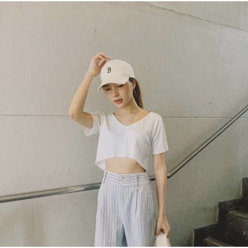 Dust Crop เสื้อน่ารักผ้าร่องญี่ปุ่น