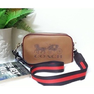 JES CROSSBODY IN COLORBLOCK (COACH F72704) LIGHT SADDLE/GOLD