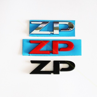 โลโก้ ZP ตัวนูน ขนาด 2.5 x 8 cm. มี 3 สี ให้เลือก สำหรับ อีซูซุ ดีแม็ก ติดฝาท้ายกระบะ All New ISUZU D-MAX Ddi 2020 ZP