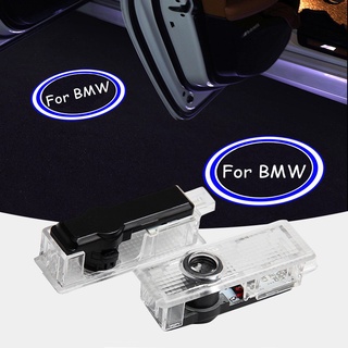 โคมไฟโปรเจคเตอร์ LED ลายโลโก้ Welcome สําหรับ BMW 2 ชิ้น