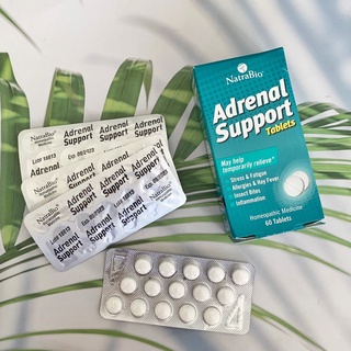 อาหารเสริม บำรุงต่อมหมวกไต Adrenal Support 60 Tablets (NatraBio®)