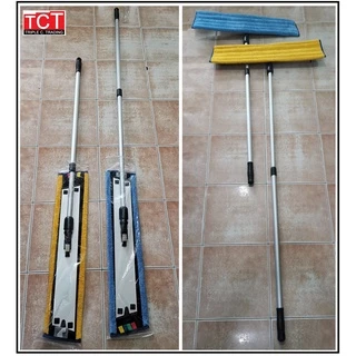 ไม้ถูพื้นไมโครไฟเบอร์ ไม้ม็อบไมโครไฟเบอร์ ขนาด 24 นิ้ว มีผ้า 2 สีให้เลือก น้ำเงินและเหลือง ด้ามอลูมิเนียม microfiber mop