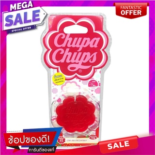 แผ่นหอมซิลิโคน CHUPA CHUPS กลิ่นสตรอว์เบอร์รี่ครีม  SILICONE AIR REFRESHER CHUPA CHUPS STRAWBERRY CREAM