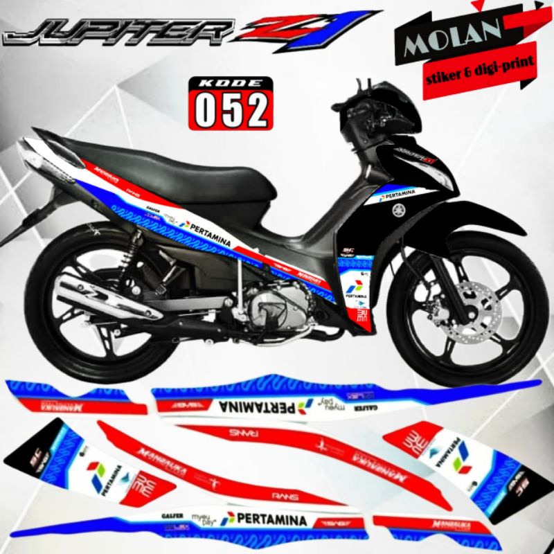 สติ๊กเกอร์รูปลอก Striping Variation Jupiter Z1 2013-2019 MANDALIKA / PERTAMINA | ดาวพฤหัสบดี อาร์ซี 