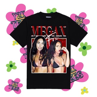 [COD]พร้อมส่ง เสื้อยืดแขนสั้น คอกลม ผ้าฝ้าย 100% พิมพ์ลายกราฟฟิค Megan Fox 90S หลากสี แฟชั่นฤดูร้อน สําหรับผู้ชายS-5XL