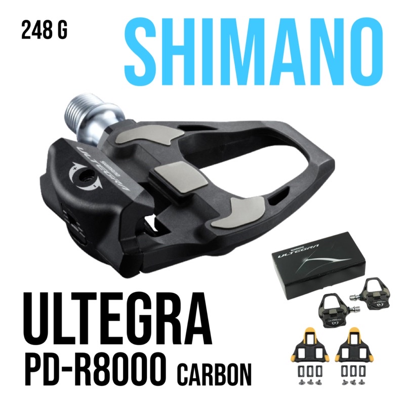 (แท้) บันได คลีท Shimano Ultegra PD R8000 พร้อมแผ่นคลิ๊ท +0 & +4mm