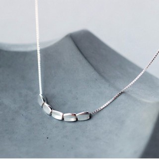 S925 sterling silver necklace lovely Rice Sexy Clavicle chain Girl Jewelry gift