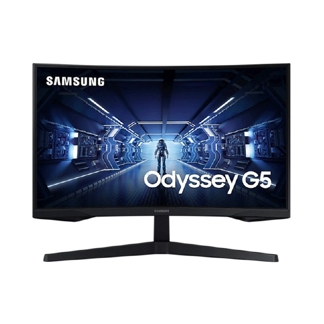 SAMSUNG MONITOR ODYSSEY G5 CURVED จอคอมพิวเตอร์ 27" # LC27G55TQWEXXT" VA 144Hz รับประกันศูนย์ 3 ปี