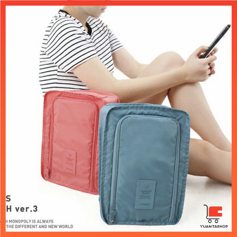 กระเป๋าเก็บรองเท้า แบบพกพา กระเป๋าเดินทางถือ Shoe storage bag