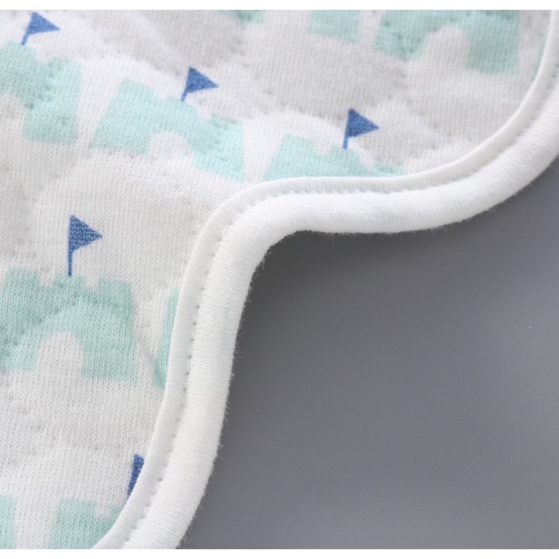 💥NEW💥ผ้ากันเปื้อนเด็ก ผ้าซับน้ำลาย ผ้าฝ้ายทอ 6ชั้น 6L - Bibบัว6 - รูปที่ 4