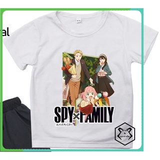 คอตต้อนคอกลมรุ่นล่าสุดสำหรับฤดูร้อนปี 2022 Spy X Family ชุดเสื้อยืดแขนสั้น เสื้อยืดขายดีที่สุด เสื้อยืดแฟชั่นS-5XL