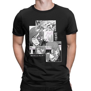 เสื้อยืดแขนสั้น คอกลม พิมพ์ลายตุ๊กตาอนิเมะ Jujutsu Kaisen นิ้ว สําหรับผู้ชาย