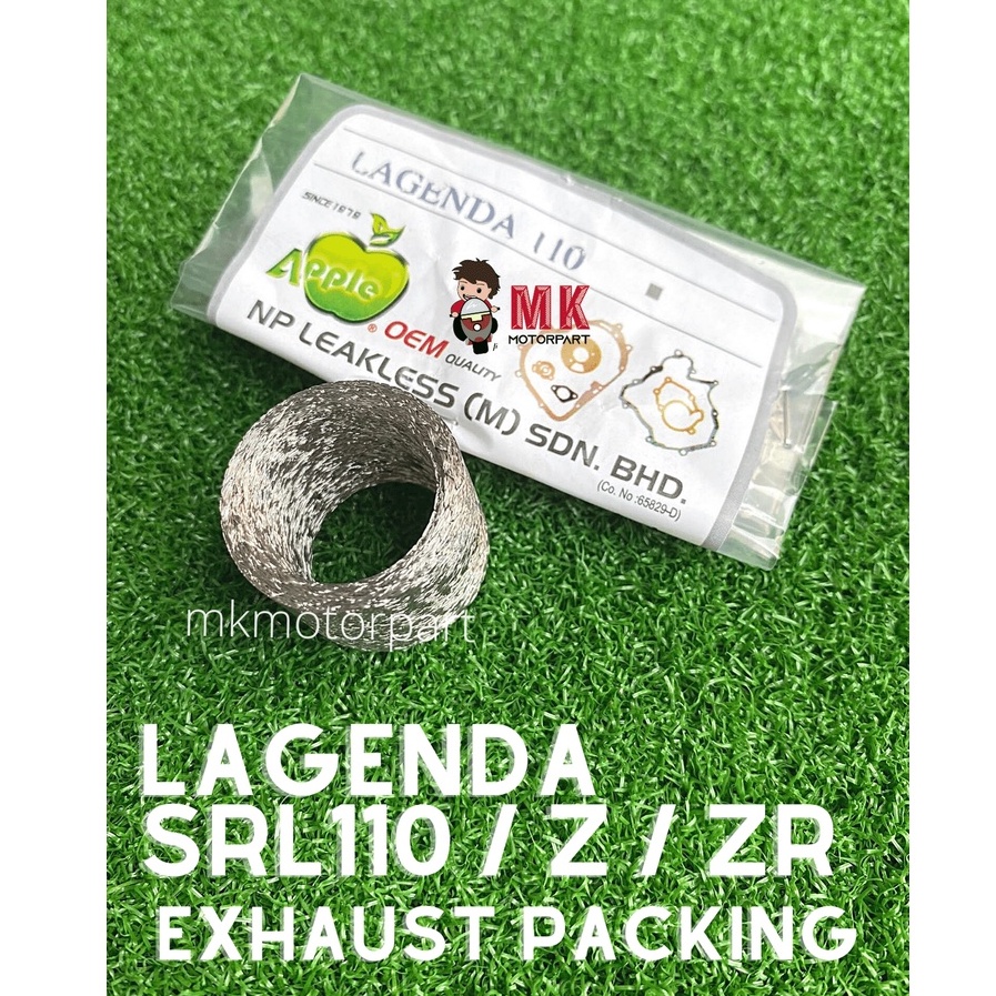 Yamaha Lagenda SRL110 Z zR EXHAUST PACKING Muffler 5TN-E4714-01 / 5TN-14714-00 ปะเก็นท่อด้านหน้า Man