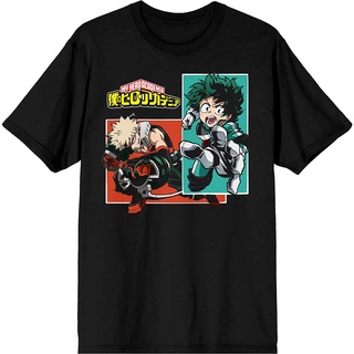 เสื้อยืดผ้าฝ้ายพรีเมี่ยม เสื้อยืด พิมพ์ลายกราฟิก My Hero Academia Bioworld Deku สีดํา สําหรับผู้ชาย