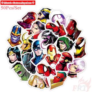 ❉ Marvel &amp; DC Superhero . Head Portraits Series 01 สติ๊กเกอร์ ❉ 50Pcs/Set DIY Fashion Waterproof Decals Doodle สติ๊กเกอร์