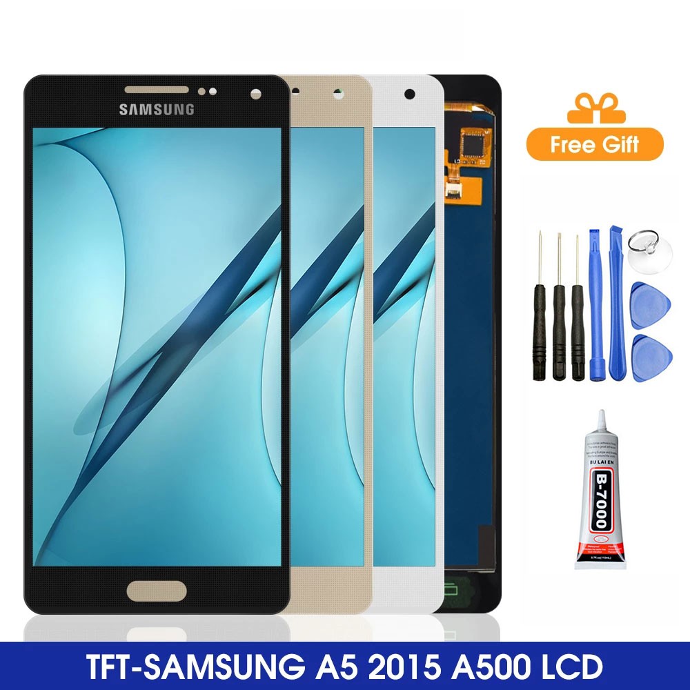 ชุดประกอบหน้าจอสัมผัสดิจิทัล LCD พร้อมเครื่องมือ สําหรับ Samsung Galaxy A5 2015 A500 A500F A500FU A500M A500H