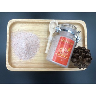 เกลือหิมาลายัน เกลือสีชมพู Himalayan Salt บรรจุขวด แถมช้อนไม้ สะดวก 140 g แบบละเอียด