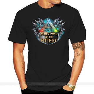 [S-5XL] Shubuzhi เสื้อยืดผ้าฝ้ายออร์แกนิก พิมพ์ลาย Ark Survival Evolved สําหรับผู้ชาย