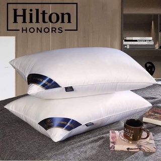 🚚พร้อมส่ง หมอน Hilton #หมอนระดับโรงแรม 5 ดาว🌟🌟🌟🌟🌟 น้ำหนัก 1000 กรัม  งานดีมากก🤩นุ่ม ☁️ไส้อัดแน่น1,000g.