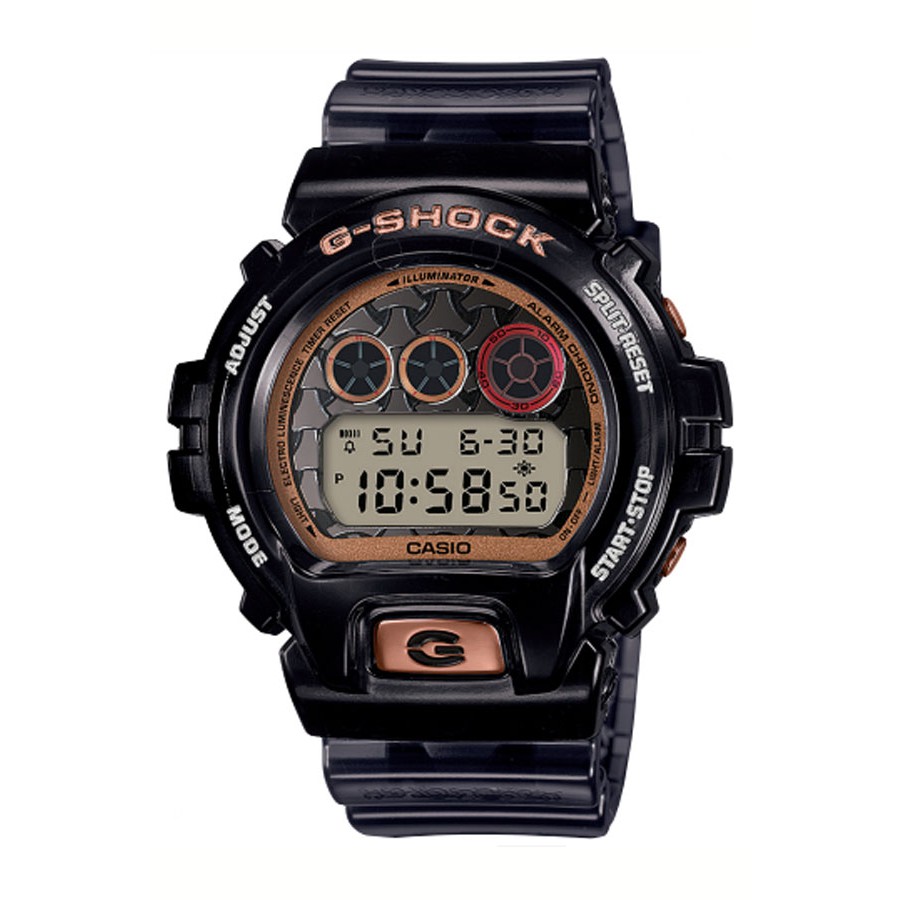 Casio G-Shock นาฬิกาข้อมือผู้ชาย สายเรซิ่น รุ่น DW-6900SLG-1 - BISHAMONTEN SHICHI FUKU JIN LIMITED EDITION - สีดำ