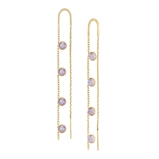 A.CEMI Amethyst goddess earring พลอยแท้ อเมทิสต์