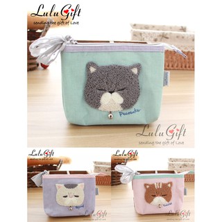 Lulugift Kusuguru Cat Handmade Zakka Coin Wallet