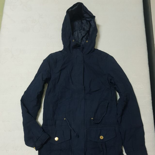 เสื้อกันหนาวสีกรมท่า มีHood ยี่ห้อH and M