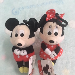 พวงกุญแจตุ๊กตามิกกี้เม้าส์ พวงกุญแจตุ๊กตามินนี่เม้าส์ mickey&amp;minnie