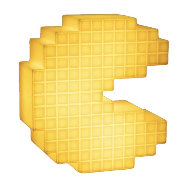 PacMan Ghost Light Table Lamp 16 Color Changes Colors to Music