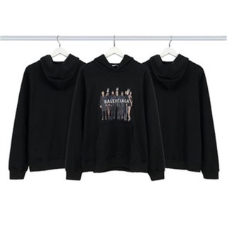 เสื้อกันหนาวลําลอง มีฮู้ด พิมพ์ลายตัวอักษร Like the letters of the band BA64687IAGA แฟชั่นคู่รัก พลัสไซซ์ สําหรับผู้ชาย และผู้หญิง
