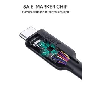 AUKEY CB-CD21 Gen2 E-Marker | สายชาร์จเร็ว USB-C to C 100W PD + USB 3.1 Gen2 10Gbps + 4K