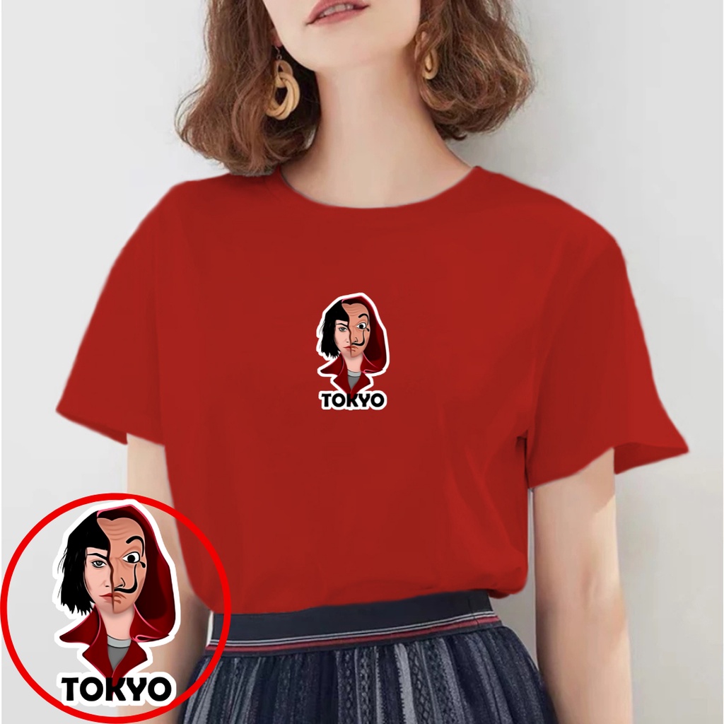 SPOTLIGHT_ID - TOKYO MONEY HEIST COMBED 30S เสื้อยืดผู้หญิง, TOKYO MONEY HEIST เสื้อยืดผู้หญิง, DIST