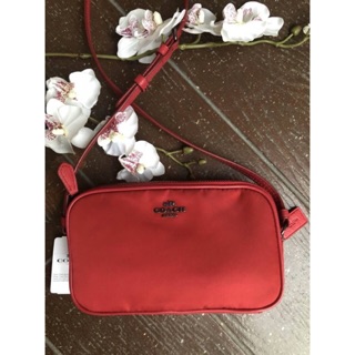 Coach ผ้าไนล่อน สี True red แท้ 💯%