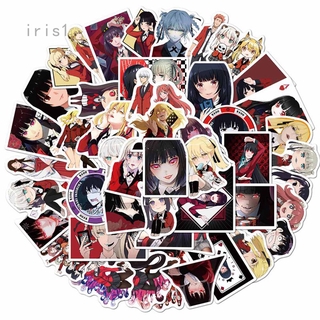 สติ๊กเกอร์ Kakegurui สําหรับตกแต่งสเก็ตบอร์ด / แล็ปท็อป 50 ชิ้น