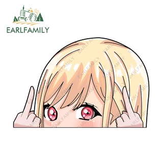 Earlfamily สติกเกอร์ไวนิล ลายอนิเมะ MARIN KITAGAWA Peeker ขนาด 13 ซม. x 8.6 ซม. สําหรับติดตกแต่งรถยนต์ รถจักรยานยนต์