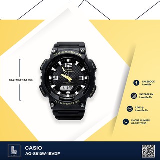 นาฬิกาข้อมือ CASIO รุ่น AQ-S810W-1BVDF  - นาฬิกาข้อมือผู้ชาย สายเรซิน (ประกันCMG)