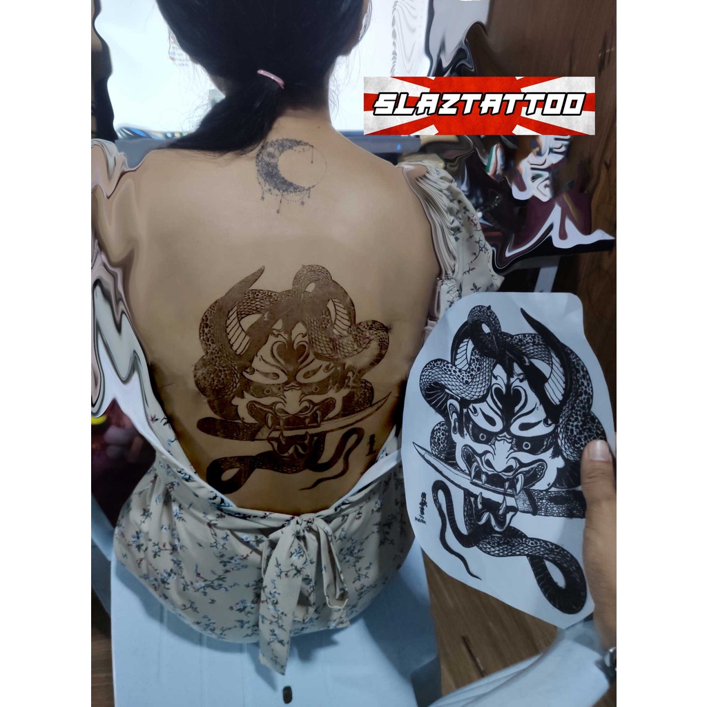 ชุดน้ำยาลอกลาย 150cc ( ขวดใหญ่ ) เพ้นท์ตัว ติดผิวหนัง Tattoo+ กระดาษลาย 60 แผ่น ตัวดังใน TikTok ของแท้ - รูปที่ 5