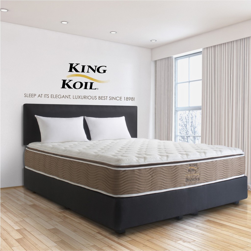 KingKoil รุ่น Diamond ที่นอนพ็อกเก็ตสปริง ยางพารา หนา 13 นิ้ว 6ฟุต 5ฟุต 3.5ฟุต