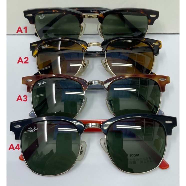 Fashion แว่นกันแดด club master(kaca)Uv420