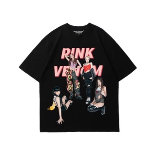 ราคาถูกเสื้อยืดพิมพ์ลาย PINK VENOM NEWLY COMING เสื้อยืด BLACKPINK เสื้อ blackpink in your areas-5xl S-5XL