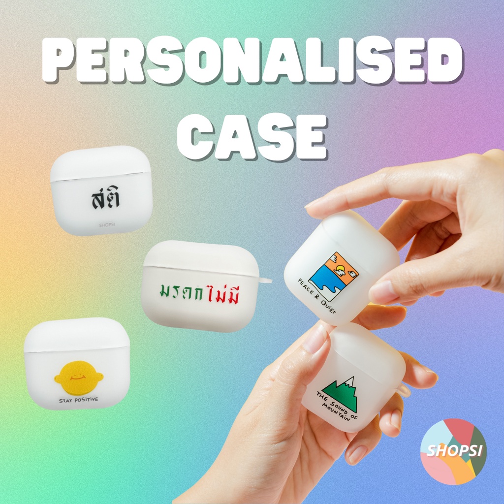 SHOPSI CUSTOMISED AIRPODS CASE ใช้สำหรับ AirPods เคส AirPods Gen4 Pro3 เคส AirPods Gen3 เคส AirPods 