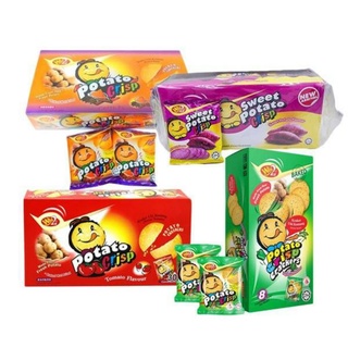 ขนมวินทู win2 Potato crisp แครกเกอร์มันฝรั่ง 1แพ็ค 30 ซอง 8รสชาติ