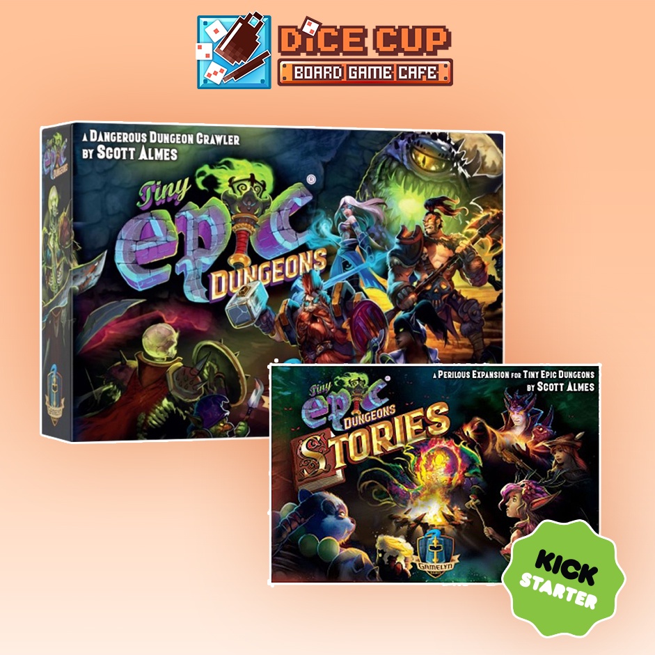 [ของแท้] Tiny Epic Dungeons Deluxe Edition + Stories Expansion Kickstarter Board Game