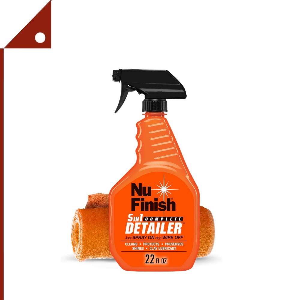 Nu Finish : NUFNF5INKIT* น้ำยาเคลือบเงารถ  5-in-1 Complete Detailer Spray 22oz.