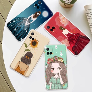 เคสโทรศัพท์มือถือ ซิลิโคนนุ่ม TPU ลายเด็กผู้หญิงสวย สําหรับ Vivo Y21 Y21e Y21a Y21s Y21t