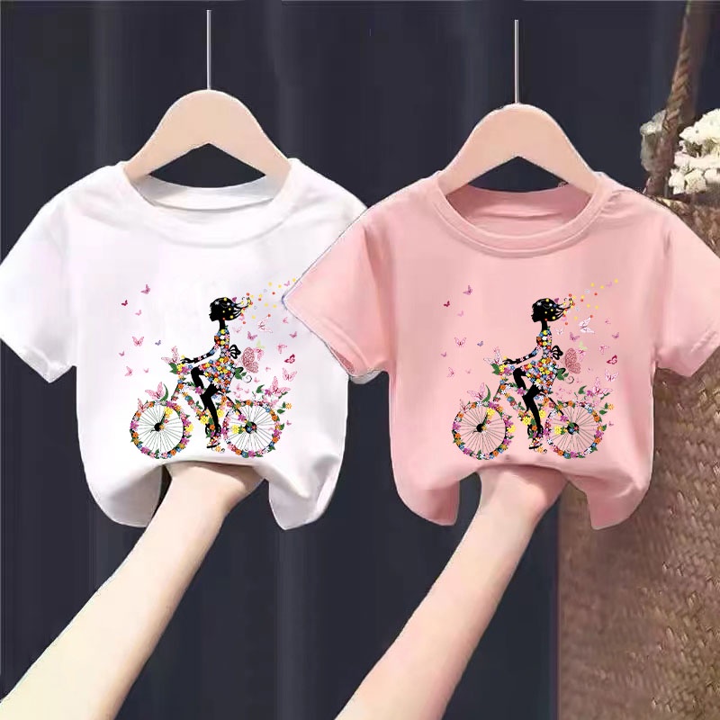 เสื้อยืดเด็กชาย-หญิงลายน่ารักซัมเมอร์ การ์ตูนสุดคิ้วๆเกาหลี (พร้อมส่งด่วน) H-823