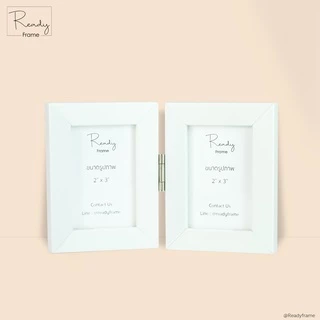 ReadyFrame I กรอบรูปคู่บานพับ 2x3นิ้ว ดีไซน์มินิมอล I Modern Minimal Duo Photo Frame Size 2x3Inch